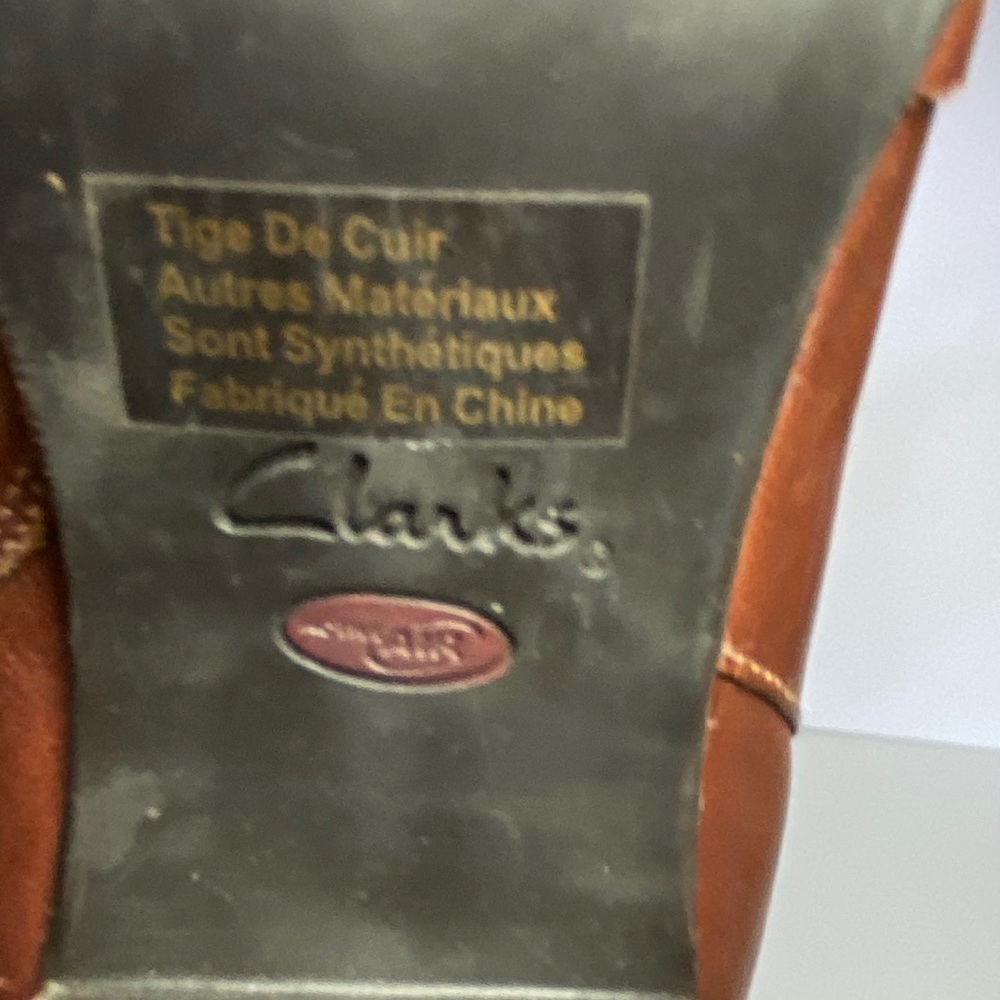 Clarks | Brown Leather Knee-High Boots - Picture 3 of 6